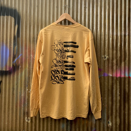 Osaka Handstyles Long Sleeve Tee (Mean Streak Yellow)