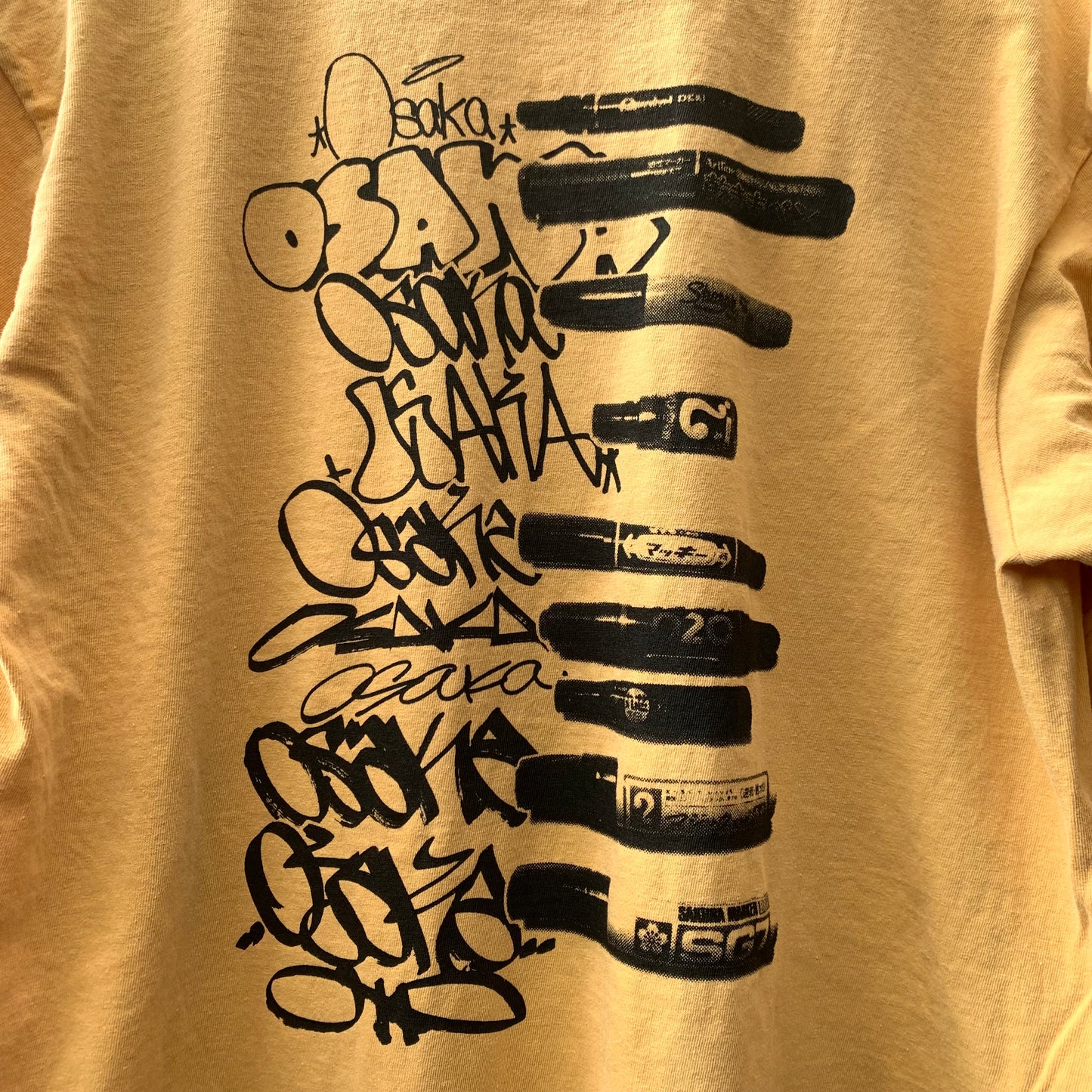 Osaka Handstyles Long Sleeve Tee (Mean Streak Yellow)